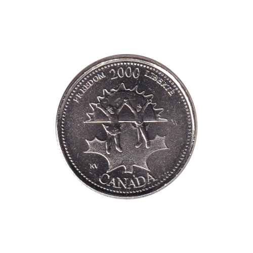 2000 25 cents Liberty/November BU (MS-60)