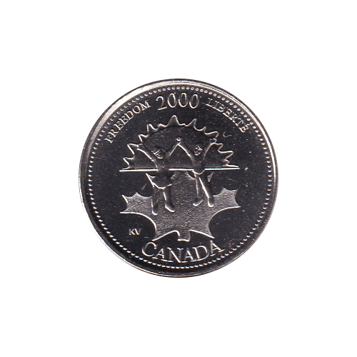 2000 25 cents Liberty/November BU (MS-66) GEM +