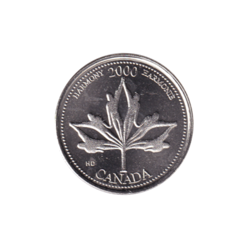 2000 25 cents Harmony/June BU (MS-63) CHOICE