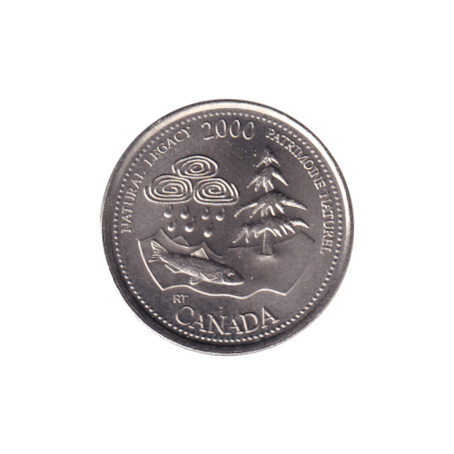2000 25 cents Natural Heritage/May BU (MS-65) GEM