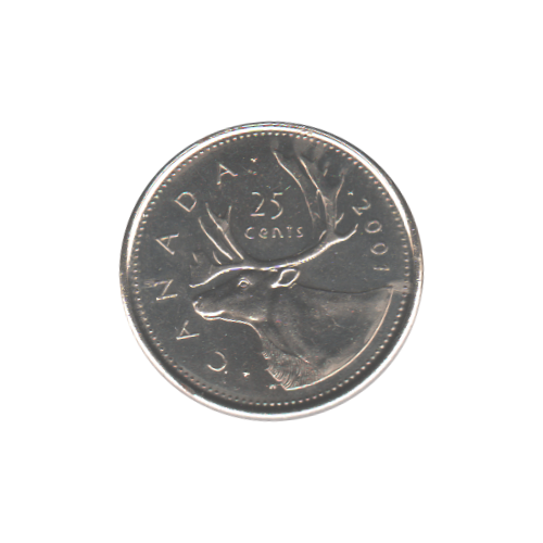 2001-P 25 cents - AU