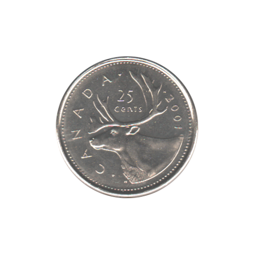 2001-P 25 cents BU (MS-62)