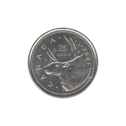 2001 No. P 25 cents BU (MS-64)