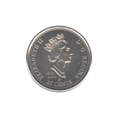 2002 25 cents Canada Day BU (MS-62)