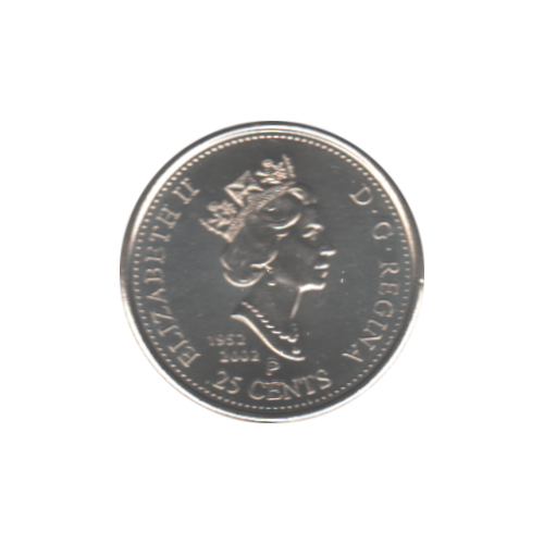 2002 25 cents Canada Day BU (MS-64) - CHOICE +
