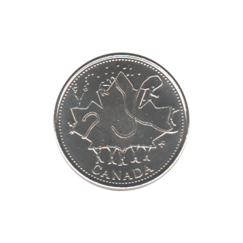 2002 25 cents Canada Day BU (MS-64) - CHOICE +