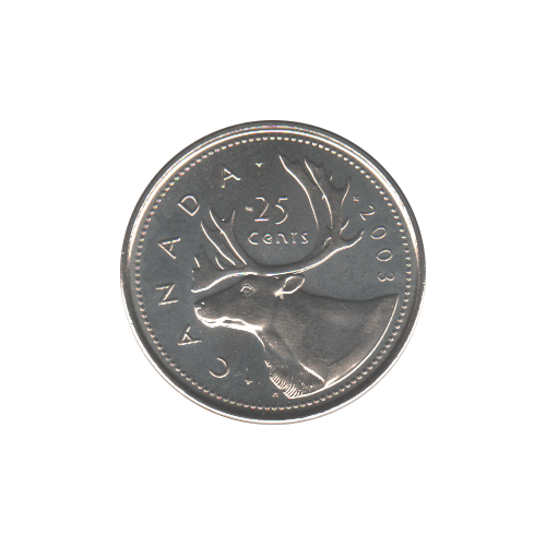 2003-P 25 cents Old Effigy BU (MS-64) - CHOICE +