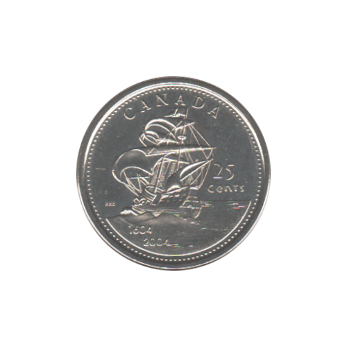 2004-P 25 cents Saint Croix (1604-2004) BU (MS-63) - CHOICE