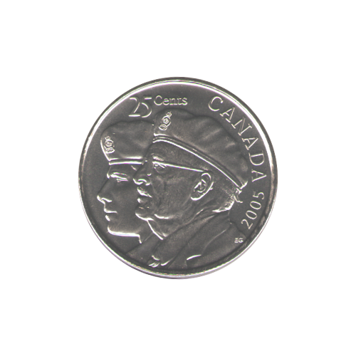 2005 25 cents Veterans BU (MS-64) - CHOICE +