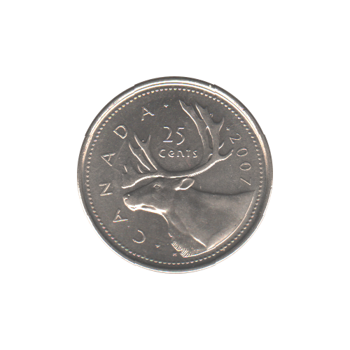 2007 25 cents BU (MS-62)