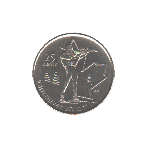 2007 25 cents BIATHLON BU (MS-63) - CHOICE