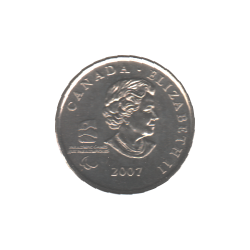 2007 25 cents BU Armchair Curling (MS-63) - Choice