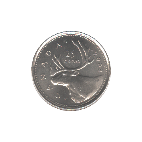 2008 25 cents BU (MS-64) - CHOICE +