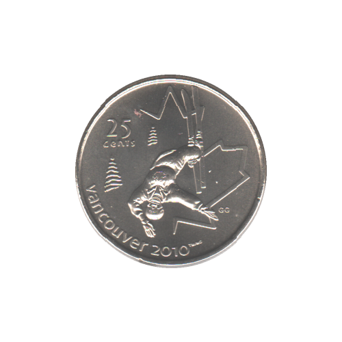 2008 25 cents ACROBATIC SKI BU (MS-64) - CHOICE