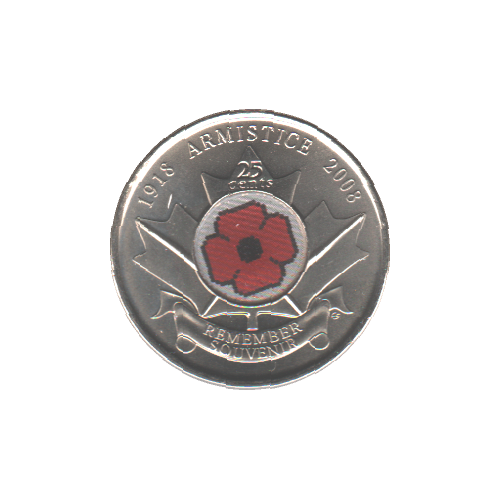 2008 25 cents POPPY BU (MS-65) - GEM