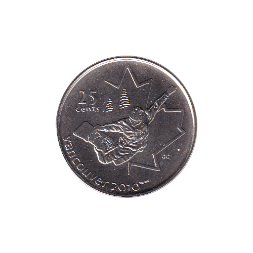 2008 25 cents Surf des Neiges BU (MS-66) - GEM +