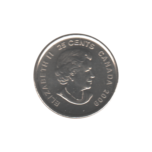 2009 25 cents CINDY KLASSEN COLORED BU (MS-63) - CHOICE