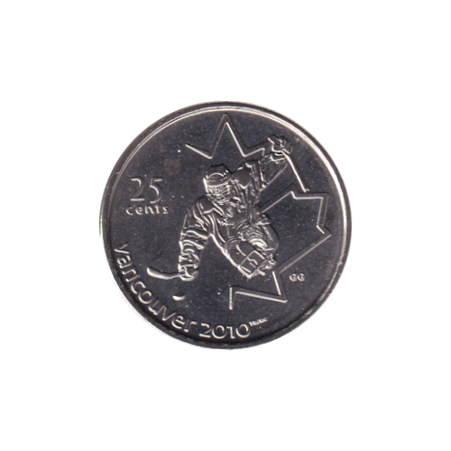 2009 25 cents Sledge Hockey BU (MS-65) GEM