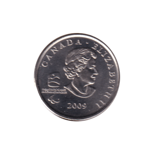 2009 25 cents Sledge Hockey BU (MS-67) SUPERB GEM