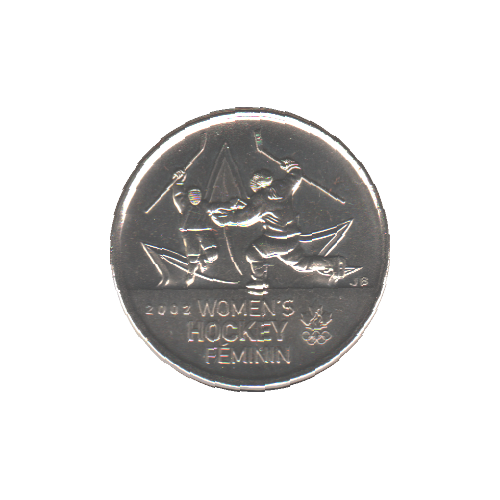 2009 25 cents WOMEN'S HOCKEY NC BU (MS-63) - CHOICE