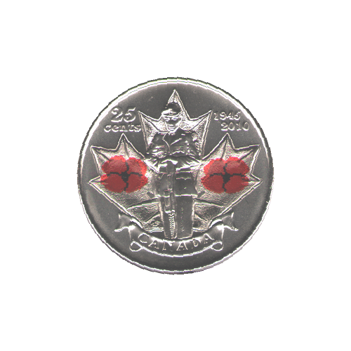 2010 25 cents POPPY BU (MS-63) - CHOICE
