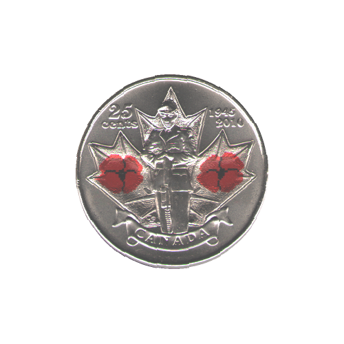 2010 25 cents POPPY BU (MS-64) - CHOICE +