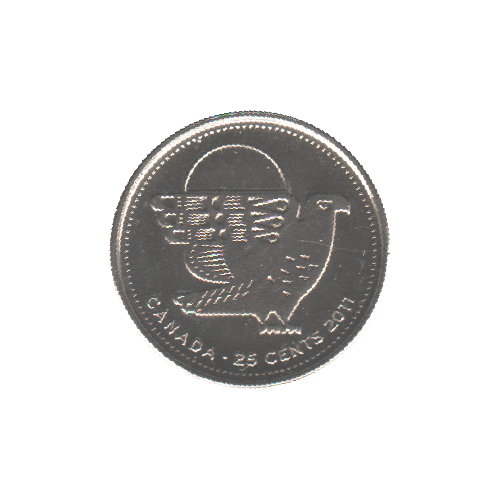 2011 25 Cents Falcon NC BU (MS-63) - CHOICE