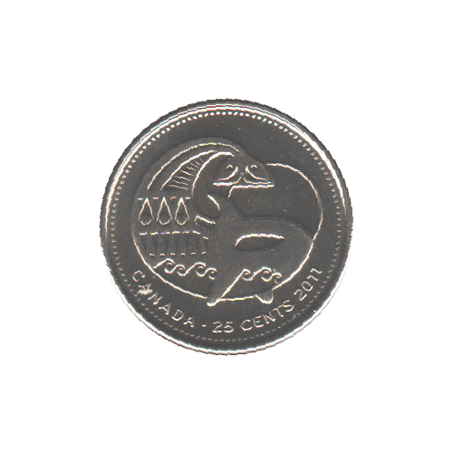 2011 25 Cents Orca NC BU (MS-63) - CHOICE