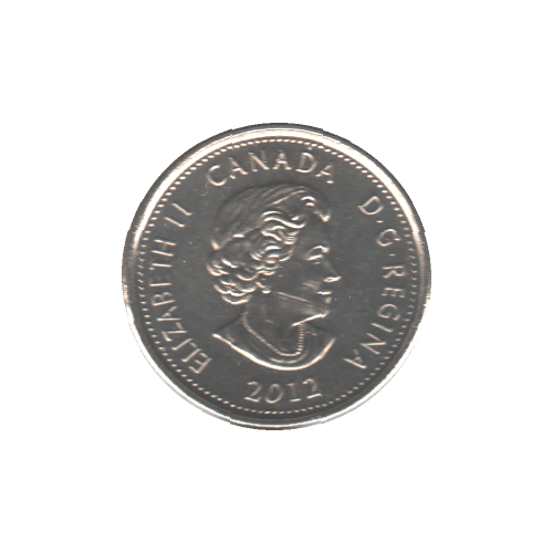 2012 25 cents TECUMSEH COLORED BU (MS-63) - CHOICE