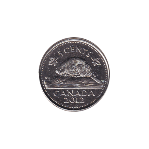 2012 5 cents Castor - BU (MS-63) CHOICE