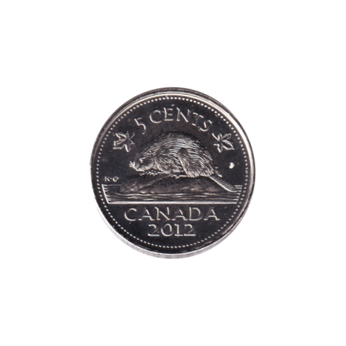 2012 5 cents Castor - BU (MS-66) GEM +