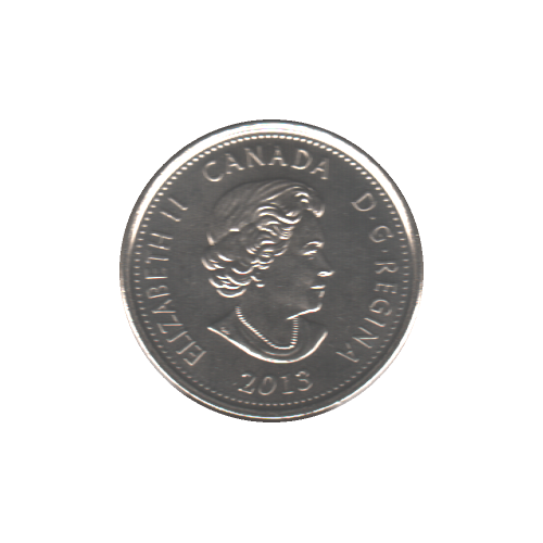 2013 25 cents LAURA SECORD NC BU (MS-63) - CHOICE