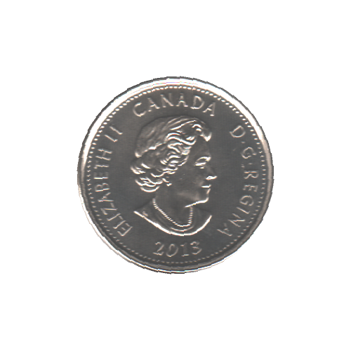 2013 25 cents LAURA SECORD NC BU (MS-65) - GEM