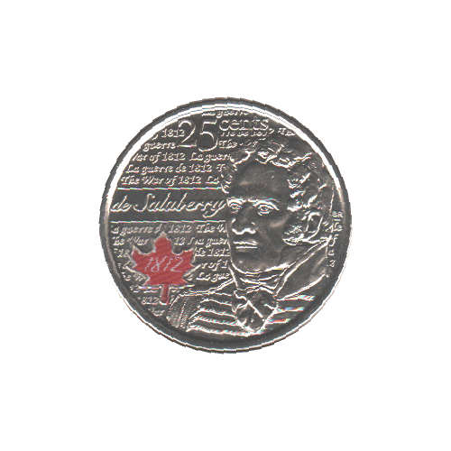 2013 25 cents SALABERRY COLORED BU (MS-64) - CHOICE +