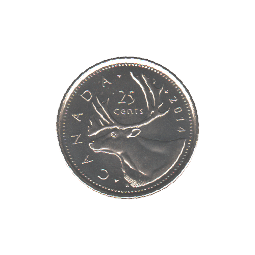 2014 25 cents BU (MS-63) - CHOICE