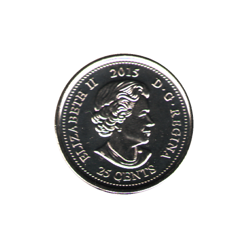 2015 25 cents COQUELICOT COULEUR BU (MS-64) - CHOICE +