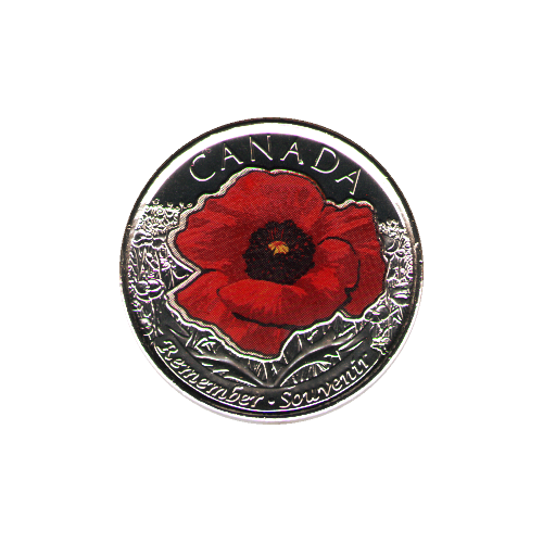 2015 25 cents COQUELICOT COULEUR BU (MS-65) - GEM