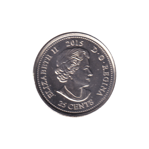2015 25 cents POPPY NC BU (MS-62)