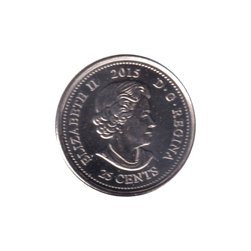 2015 25 cents POPPY NC BU (MS-63) - CHOICE