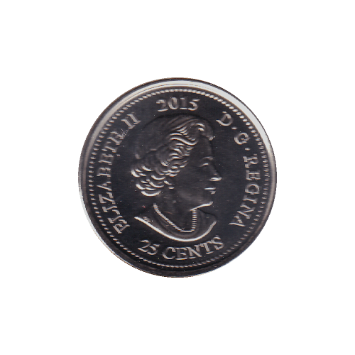2015 25 cents POPPY NC BU (MS-66) - GEM +