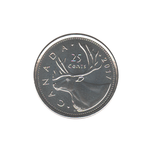 2017 25 cents BU (MS-64) - CHOICE +