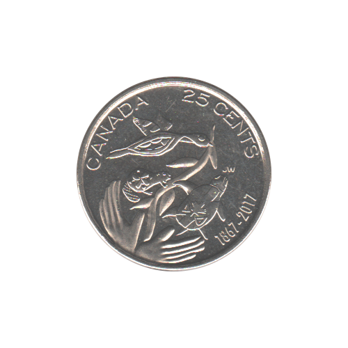 2017 Canada 25 Cents 150 NC BU (MS-63) - CHOICE