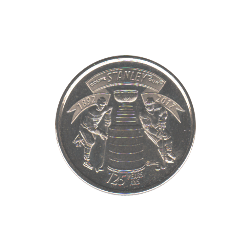 2017 25 Cents Stanley Cup BU (MS-62)
