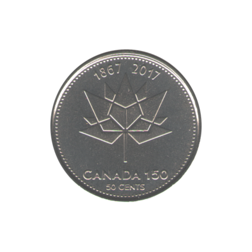 2017 50 cents CANADA 150 BU (MS-65) GEM