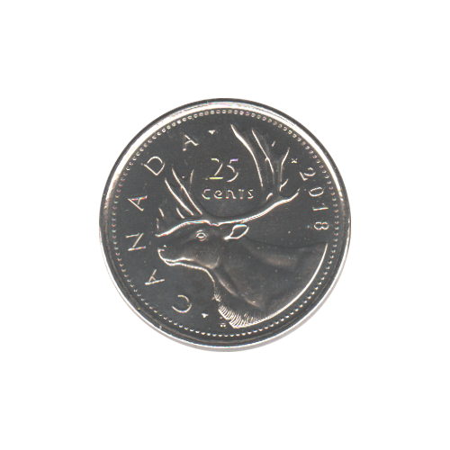 2018 25 cents BU (MS-64) - CHOICE +