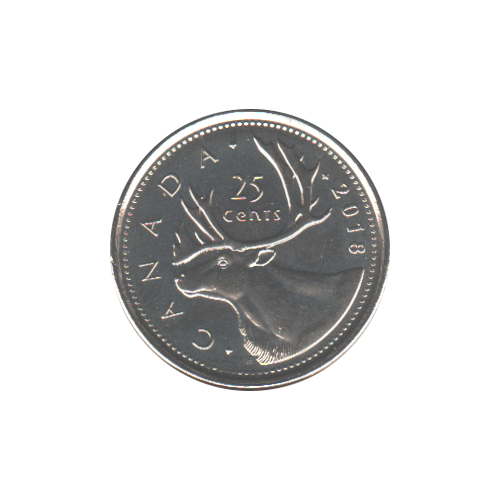 2018 25 cents BU (MS-65) - GEM