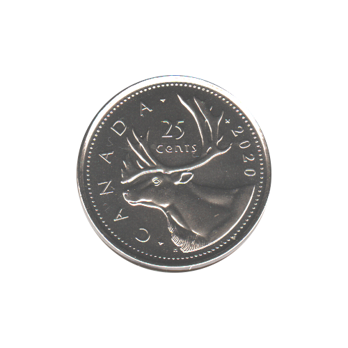 2020 25 cents BU (MS-66) - GEM +