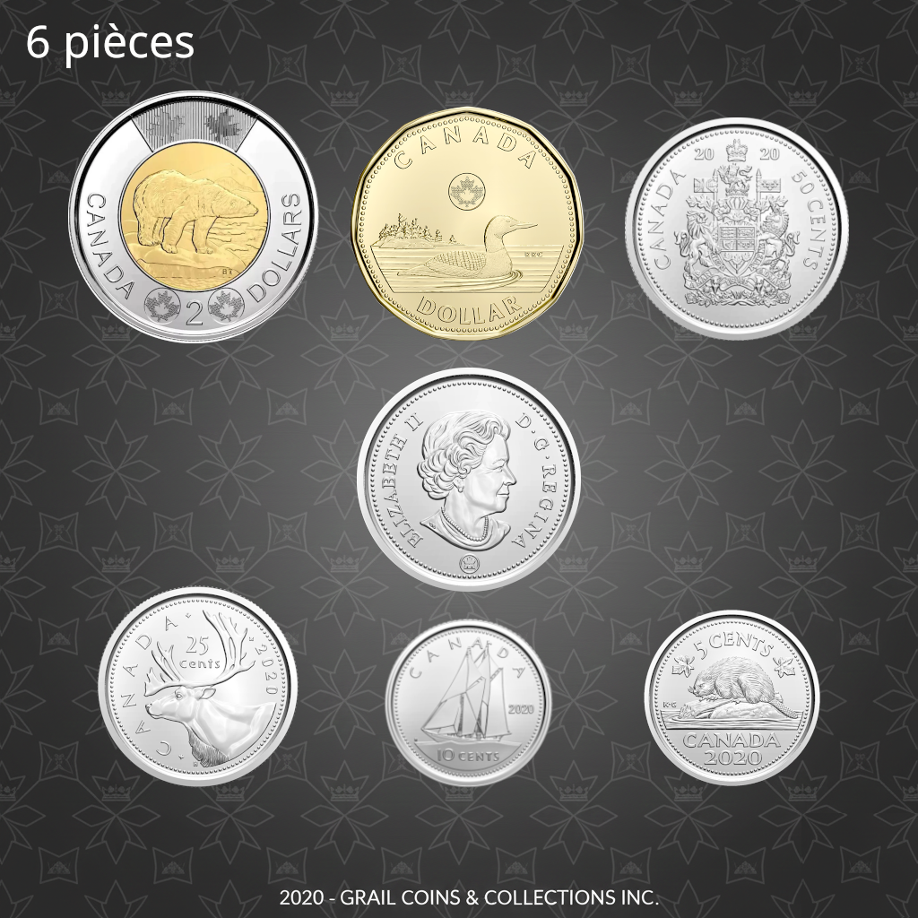 2020 6-Piece Set: First Strike + Classic 50¢ from a Special Roll - BU HIGH QUALITY