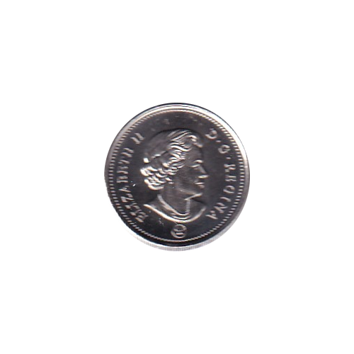 2021 10 cents colored Bluenose BU (MS-63) CHOICE