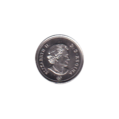 2021 10 cents colored Bluenose BU (MS-66) GEM +